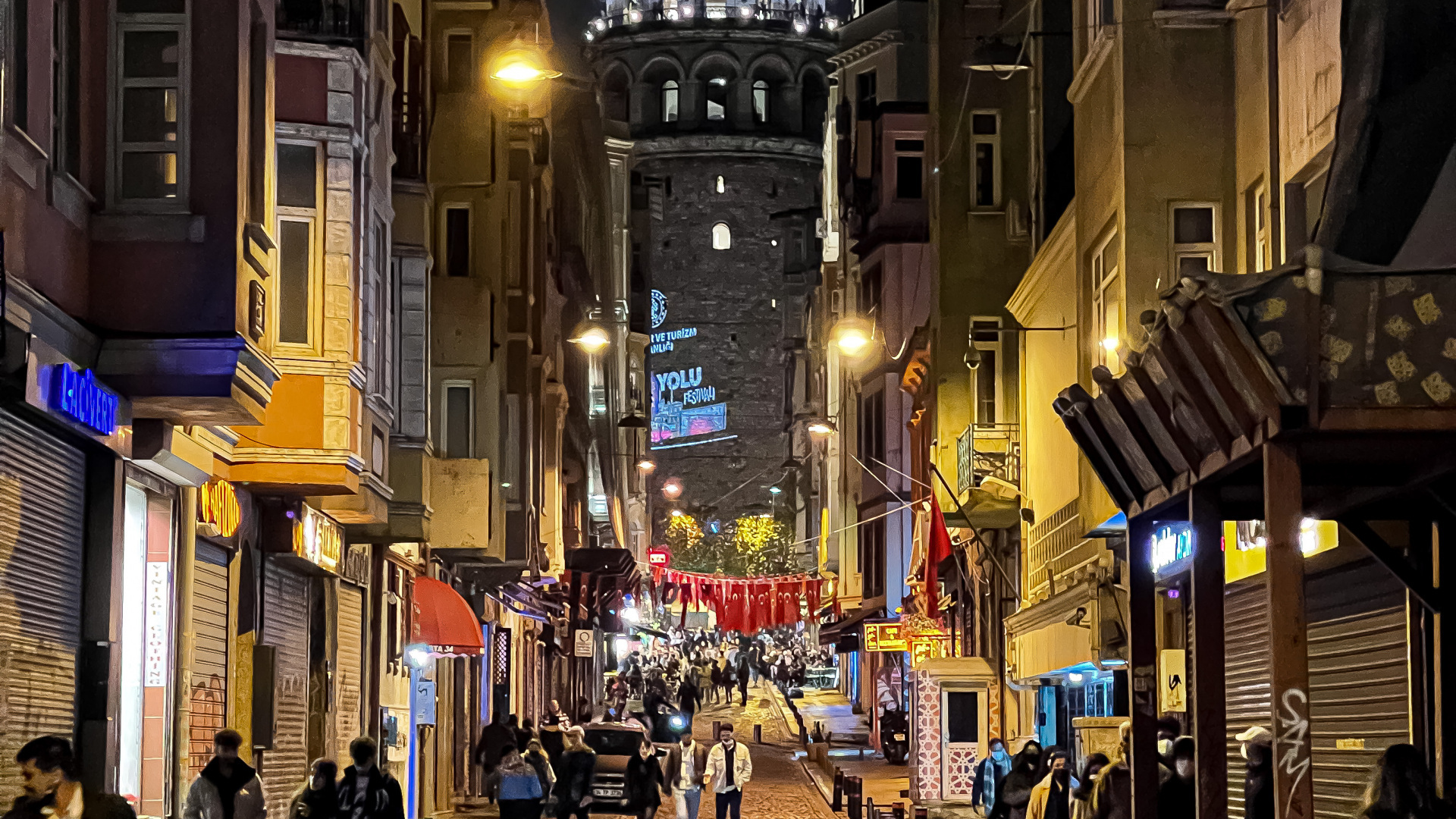 Galata Tower by Night